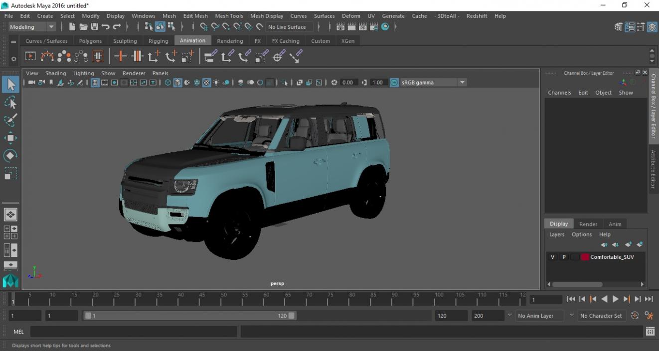 3D model Comfortable SUV