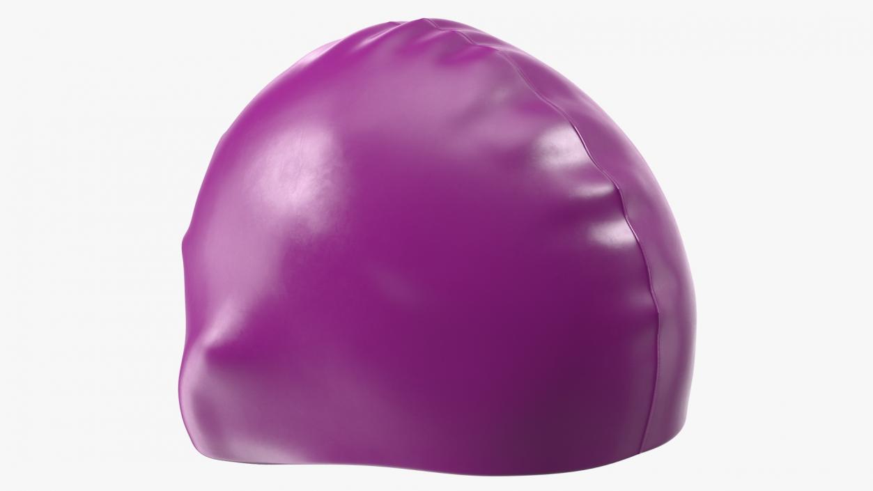 3D Waterproof Silicone Swim Cap model