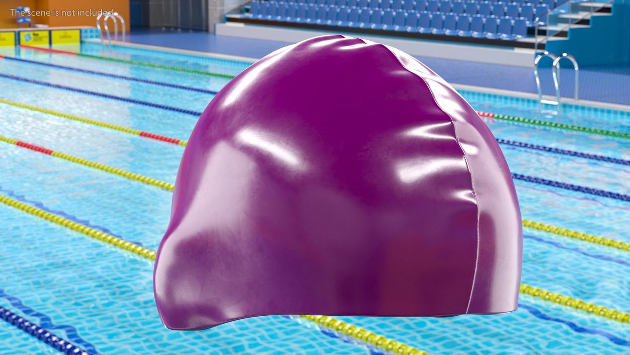 3D Waterproof Silicone Swim Cap model