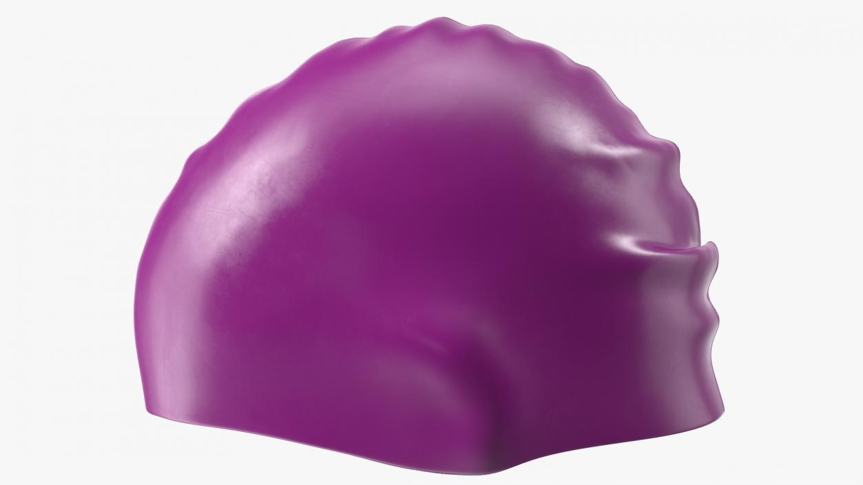 3D Waterproof Silicone Swim Cap model