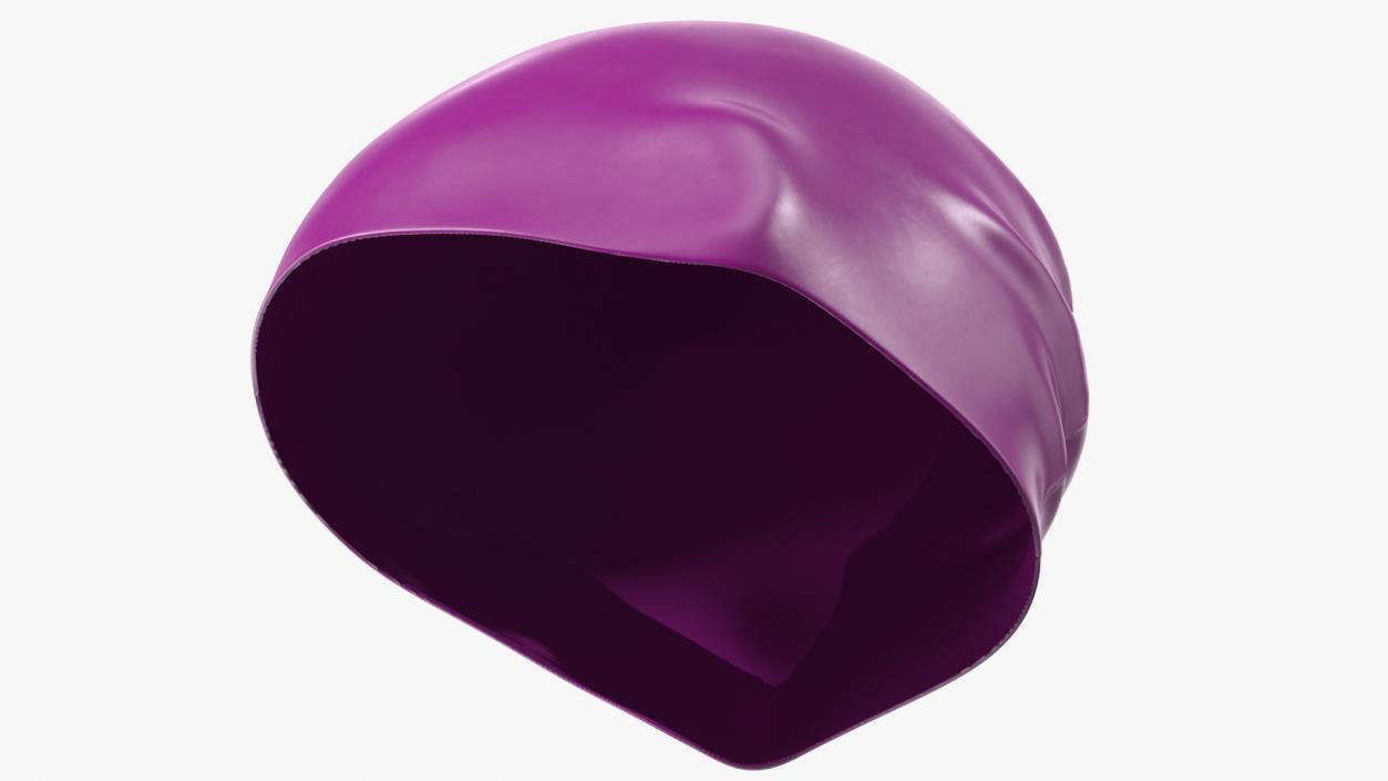 3D Waterproof Silicone Swim Cap model