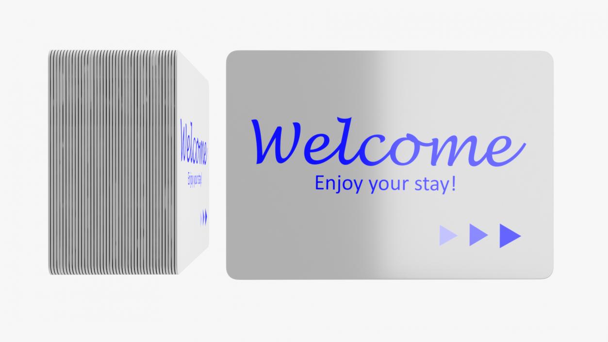 3D model Hotel Room Card