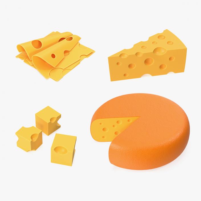 Cartoon Cheese Collection 2 3D