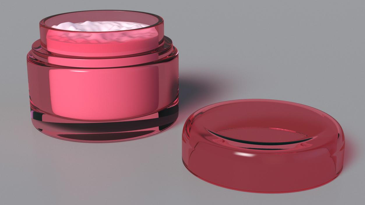 Rose Yogurt Face Cream 3D