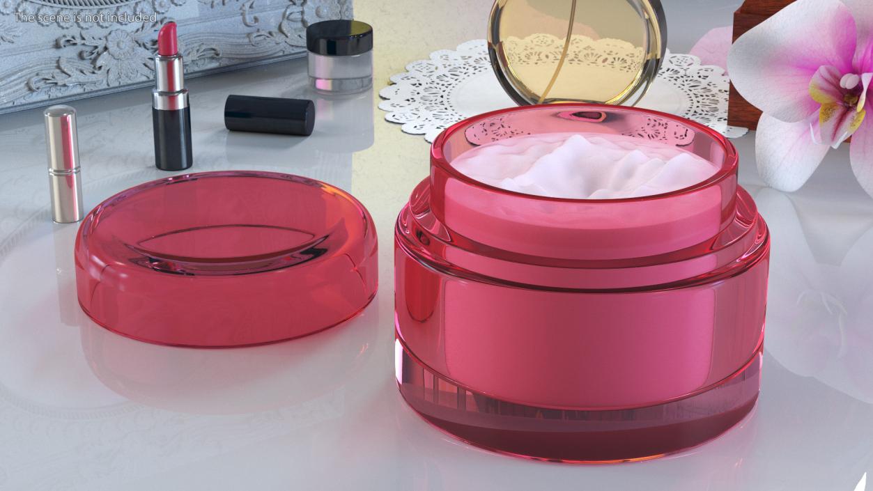 Rose Yogurt Face Cream 3D