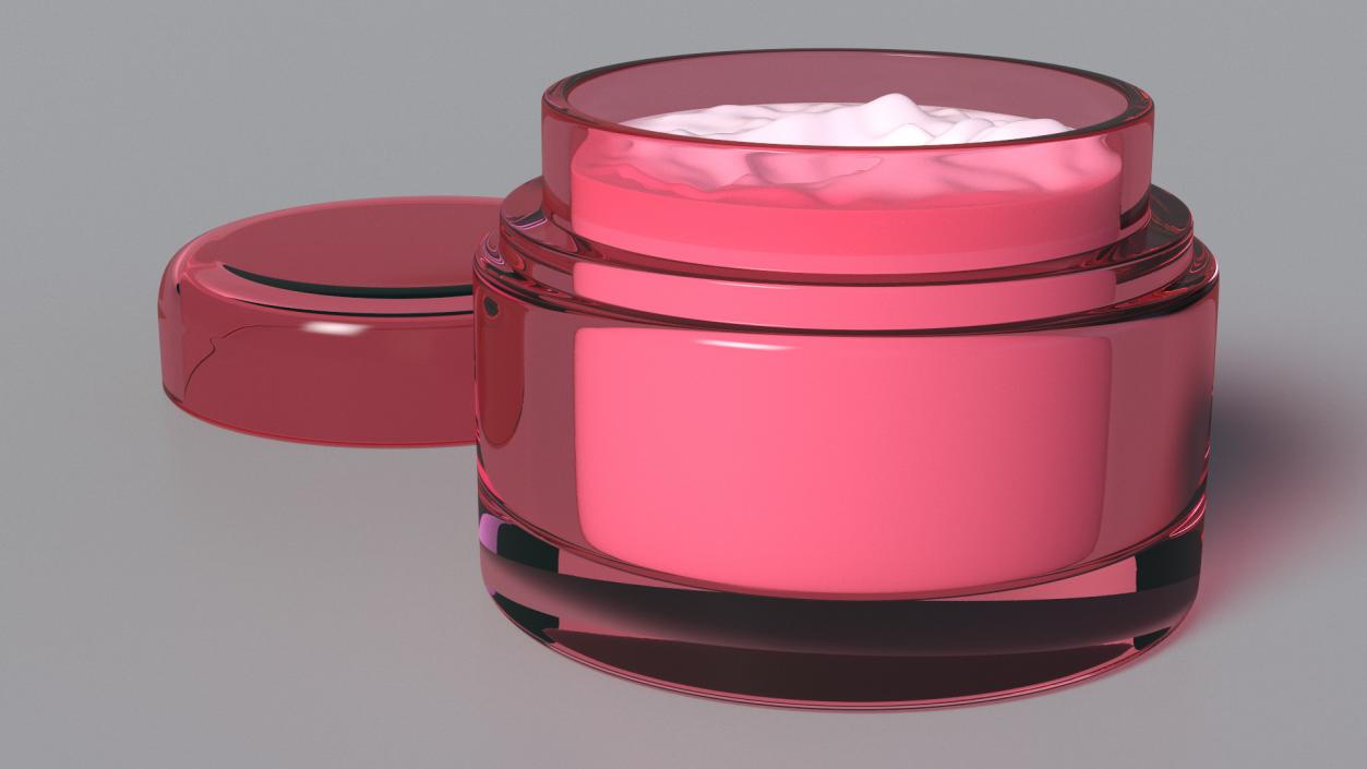 Rose Yogurt Face Cream 3D