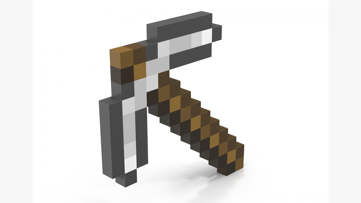 Minecraft Iron Pickaxe 3D