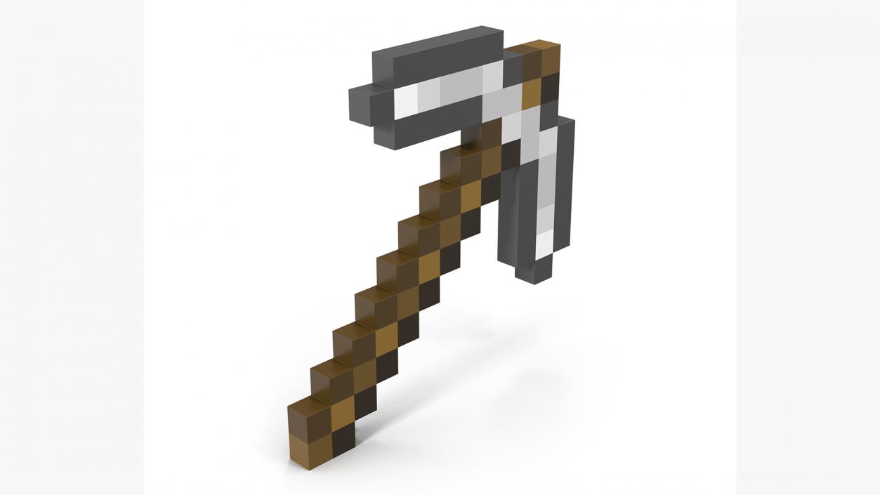 Minecraft Iron Pickaxe 3D