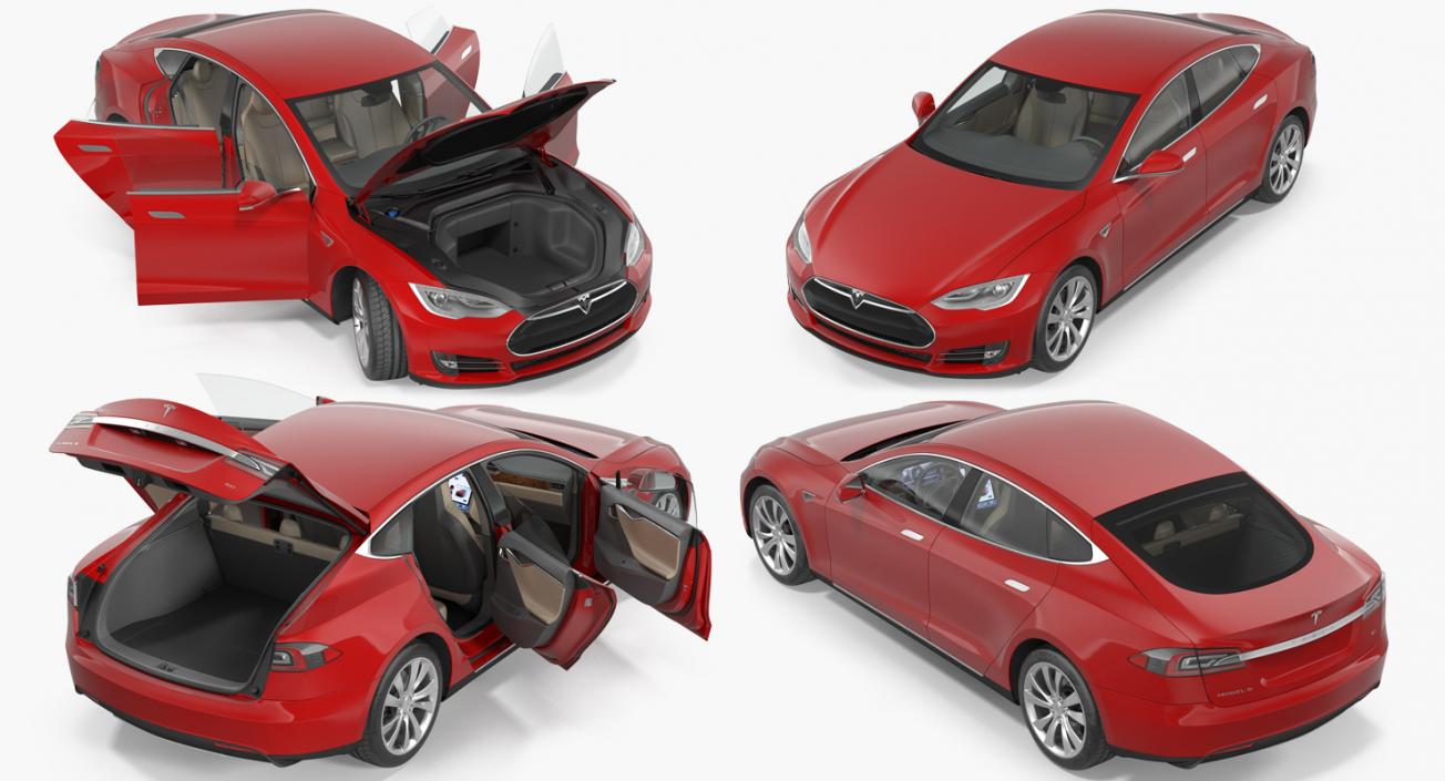 3D Tesla Model S 60 2015