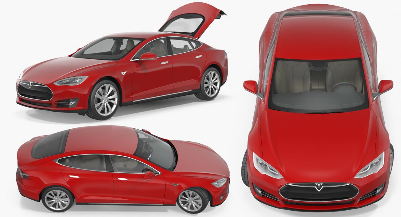 3D Tesla Model S 60 2015