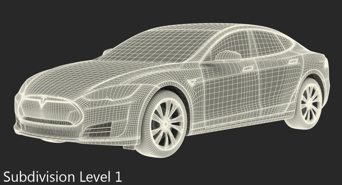 3D Tesla Model S 60 2015