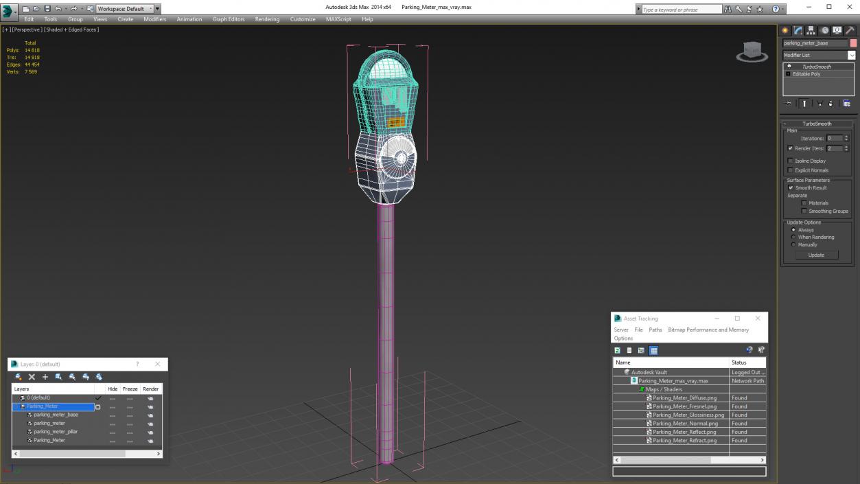 3D Parking Meter model