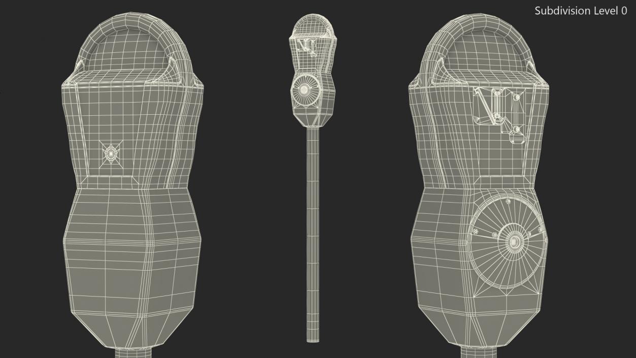 3D Parking Meter model