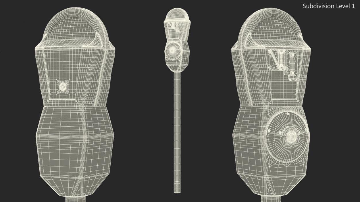 3D Parking Meter model