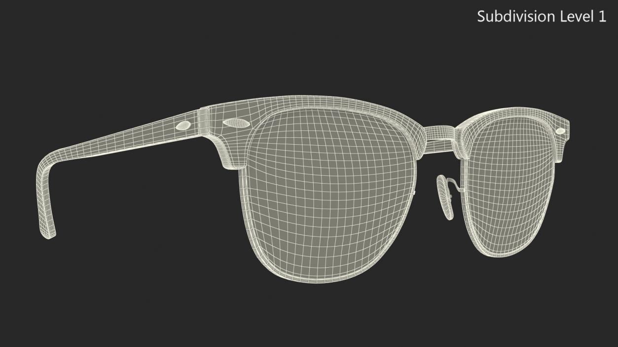 3D model Classic Sunglasses 2