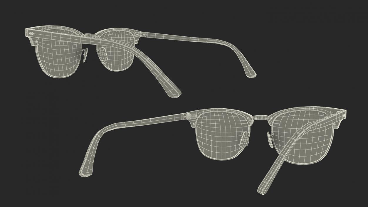 3D model Classic Sunglasses 2