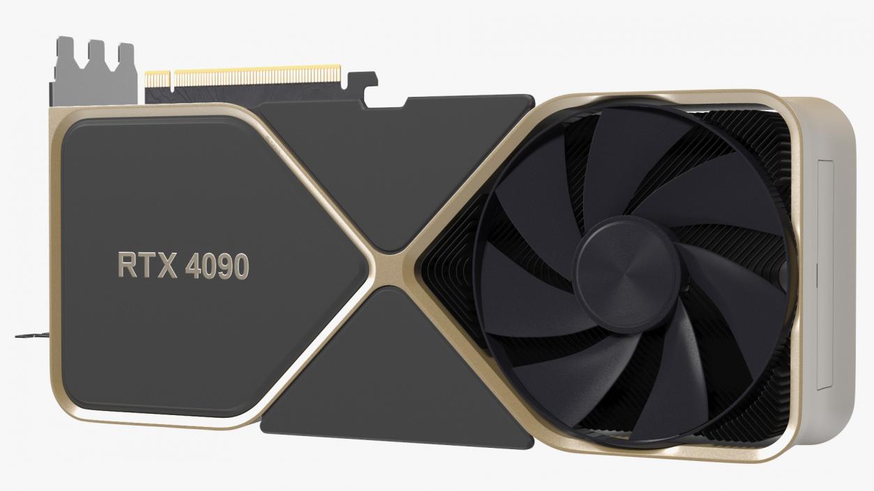 NVidia RTX 4090 Graphics Card 3D model