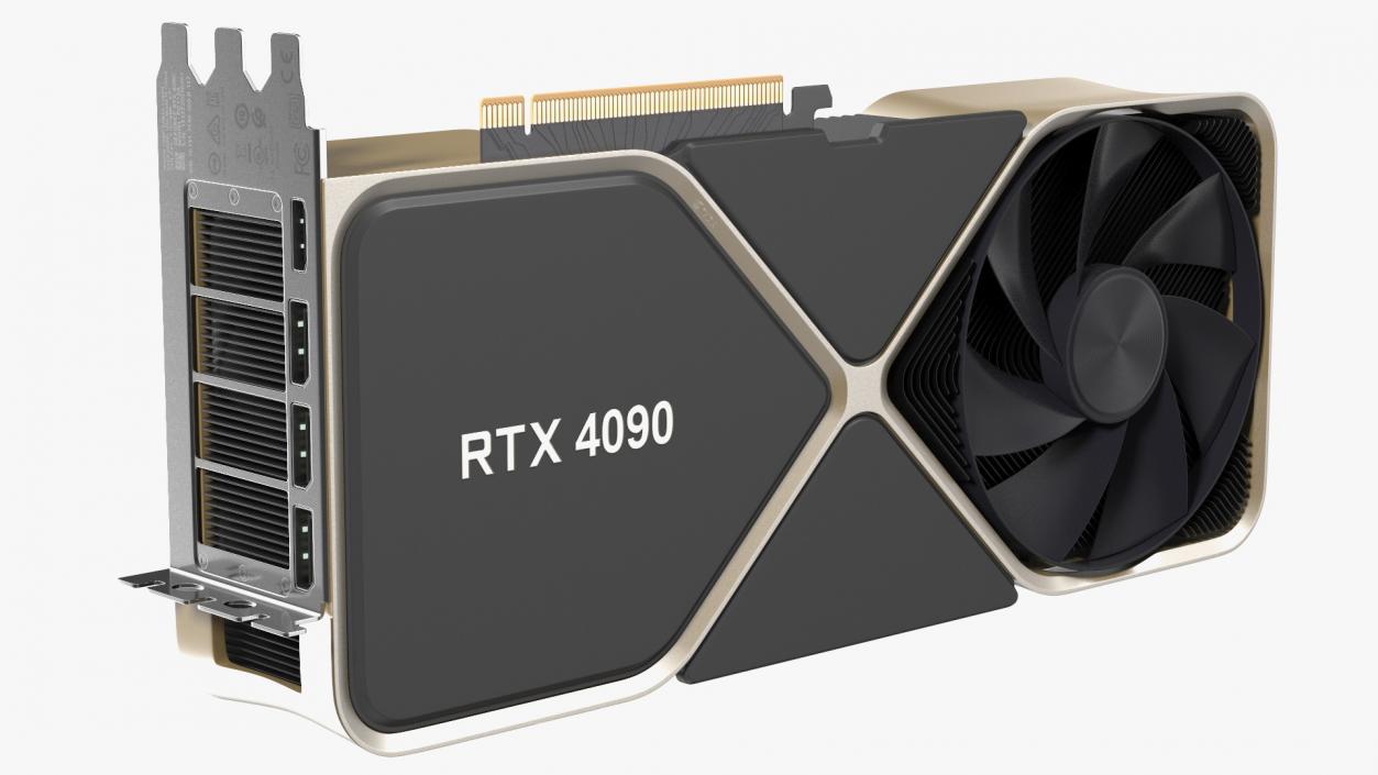 NVidia RTX 4090 Graphics Card 3D model