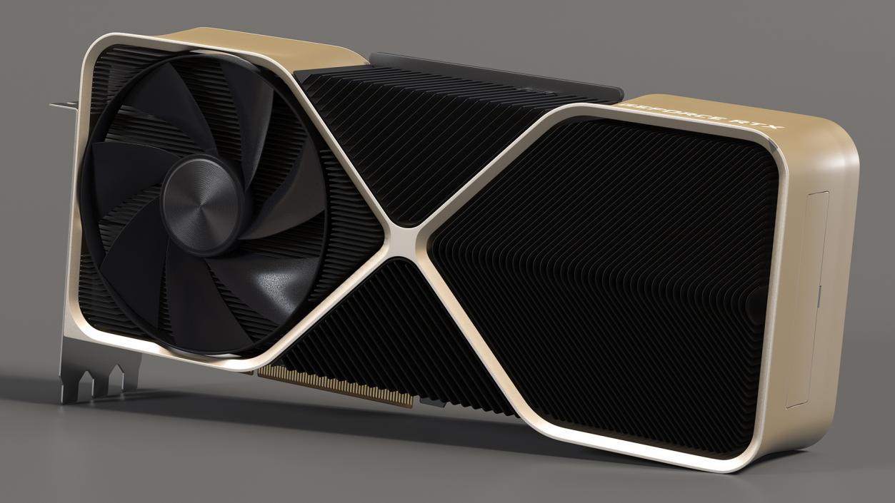 NVidia RTX 4090 Graphics Card 3D model