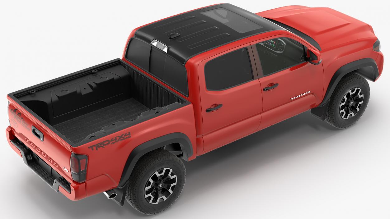 Toyota Tacoma TRD Off Road Red Metallic 2021 3D model