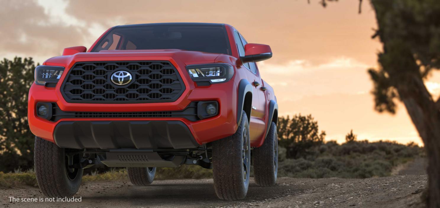 Toyota Tacoma TRD Off Road Red Metallic 2021 3D model