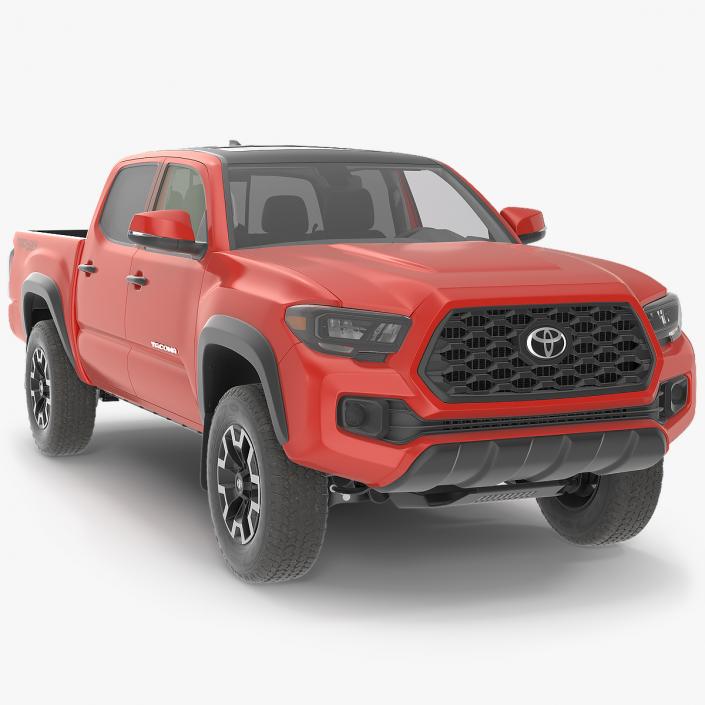 Toyota Tacoma TRD Off Road Red Metallic 2021 3D model