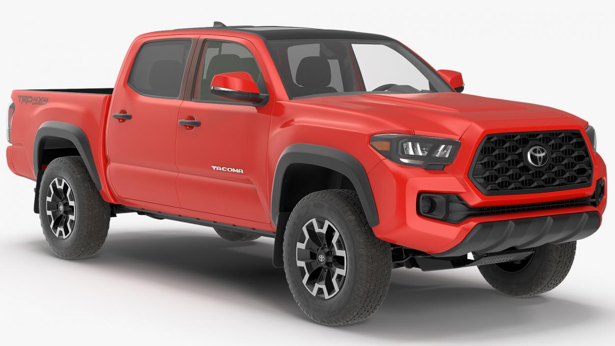 Toyota Tacoma TRD Off Road Red Metallic 2021 3D model