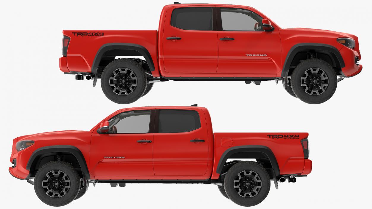 Toyota Tacoma TRD Off Road Red Metallic 2021 3D model