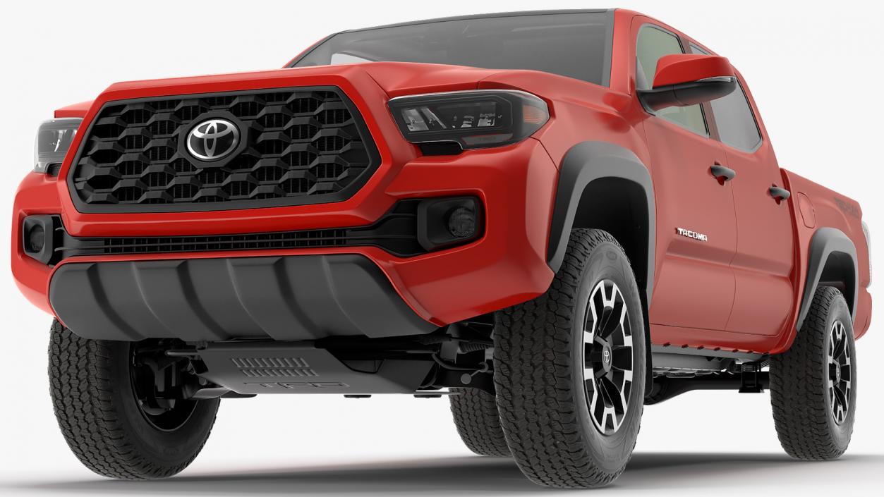 Toyota Tacoma TRD Off Road Red Metallic 2021 3D model