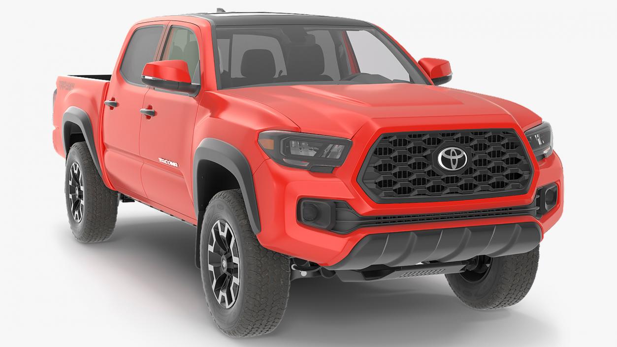 Toyota Tacoma TRD Off Road Red Metallic 2021 3D model