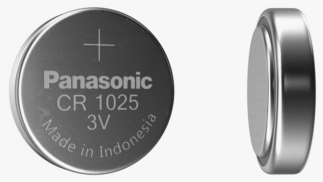 3D Button Cell Battery Panasonic CR1025