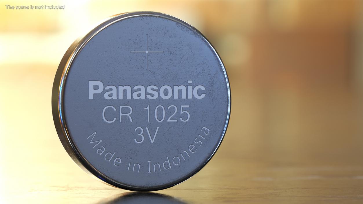 3D Button Cell Battery Panasonic CR1025