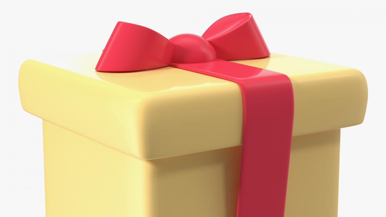 3D Wrapped Gift Emoji model