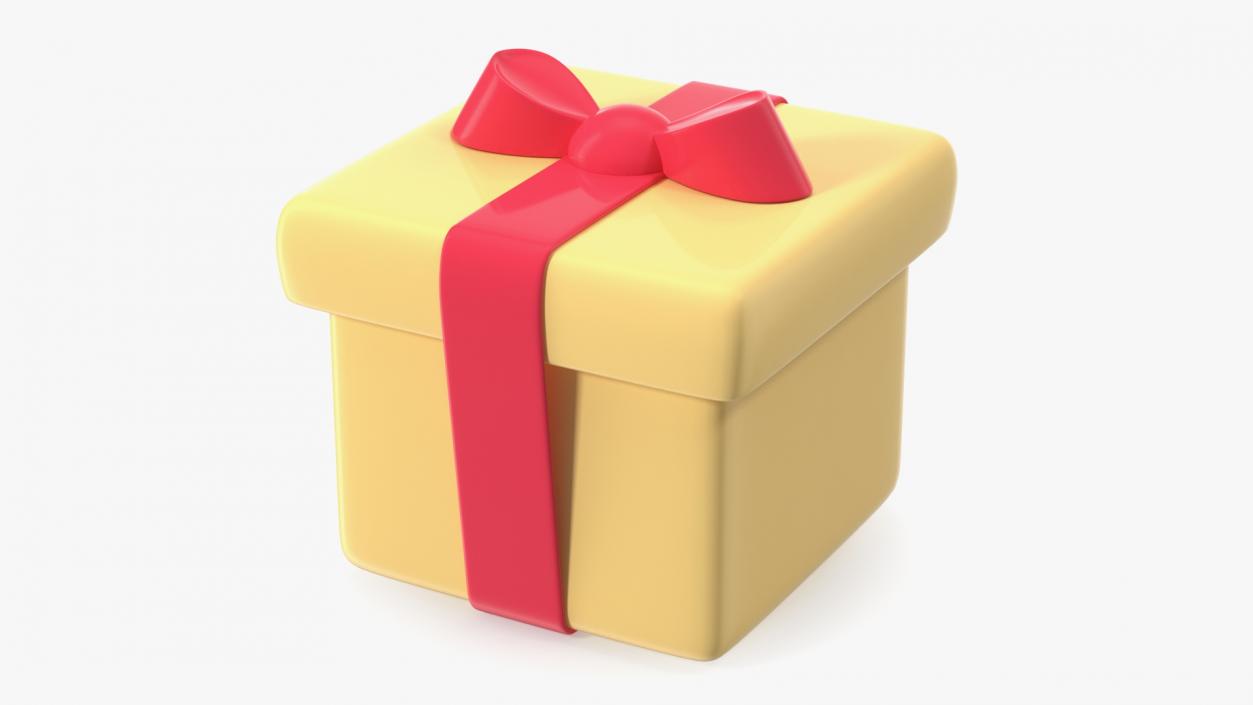 3D Wrapped Gift Emoji model