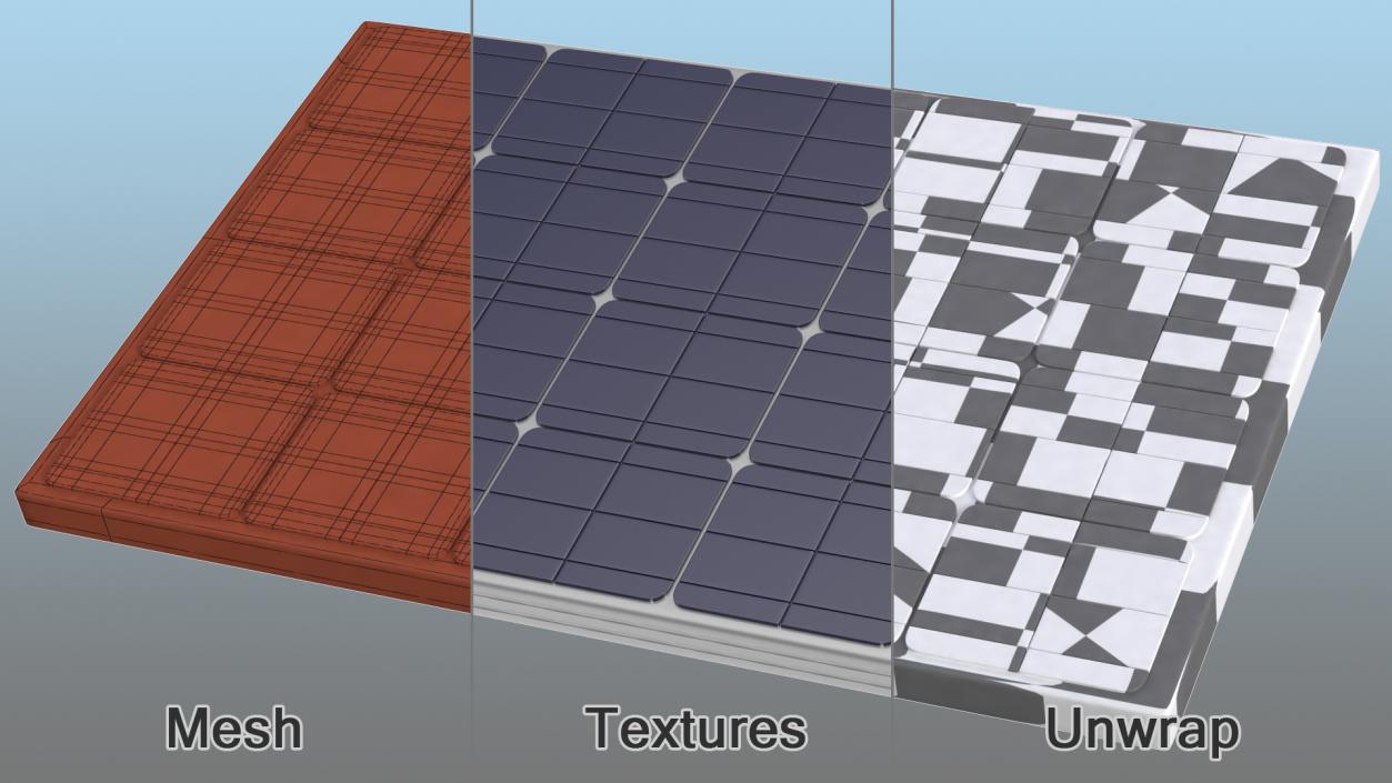 Compact Solar Panel 3D model