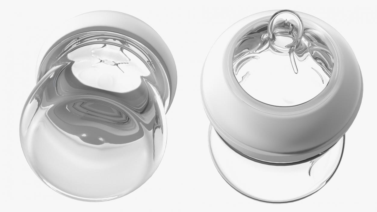 3D Baby Bottle with Nipple model