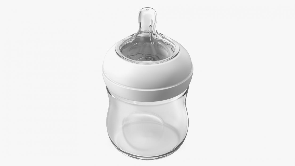 3D Baby Bottle with Nipple model