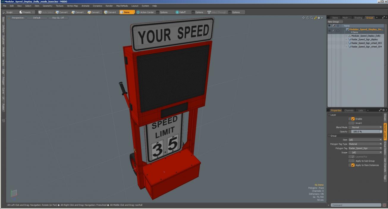 Modular Speed Display Dolly 3D