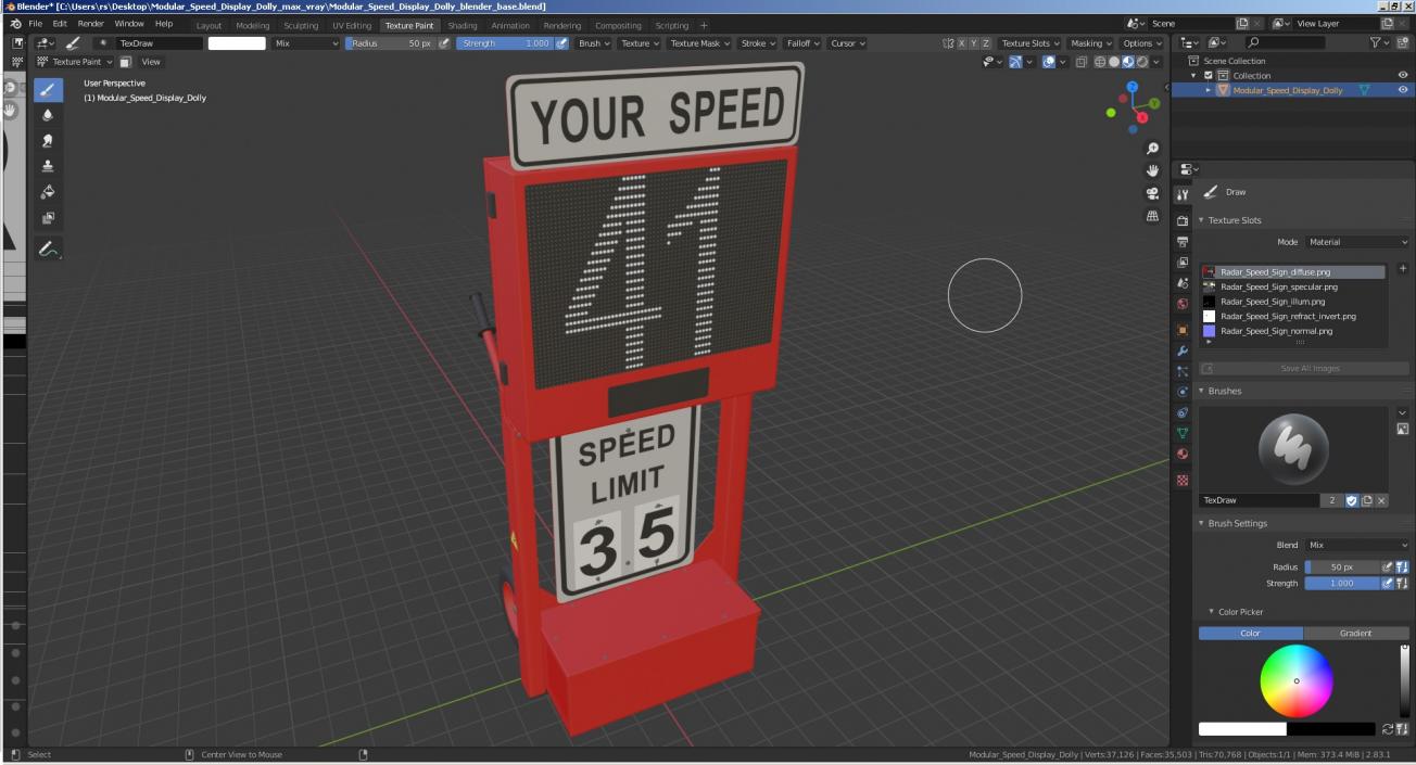 Modular Speed Display Dolly 3D