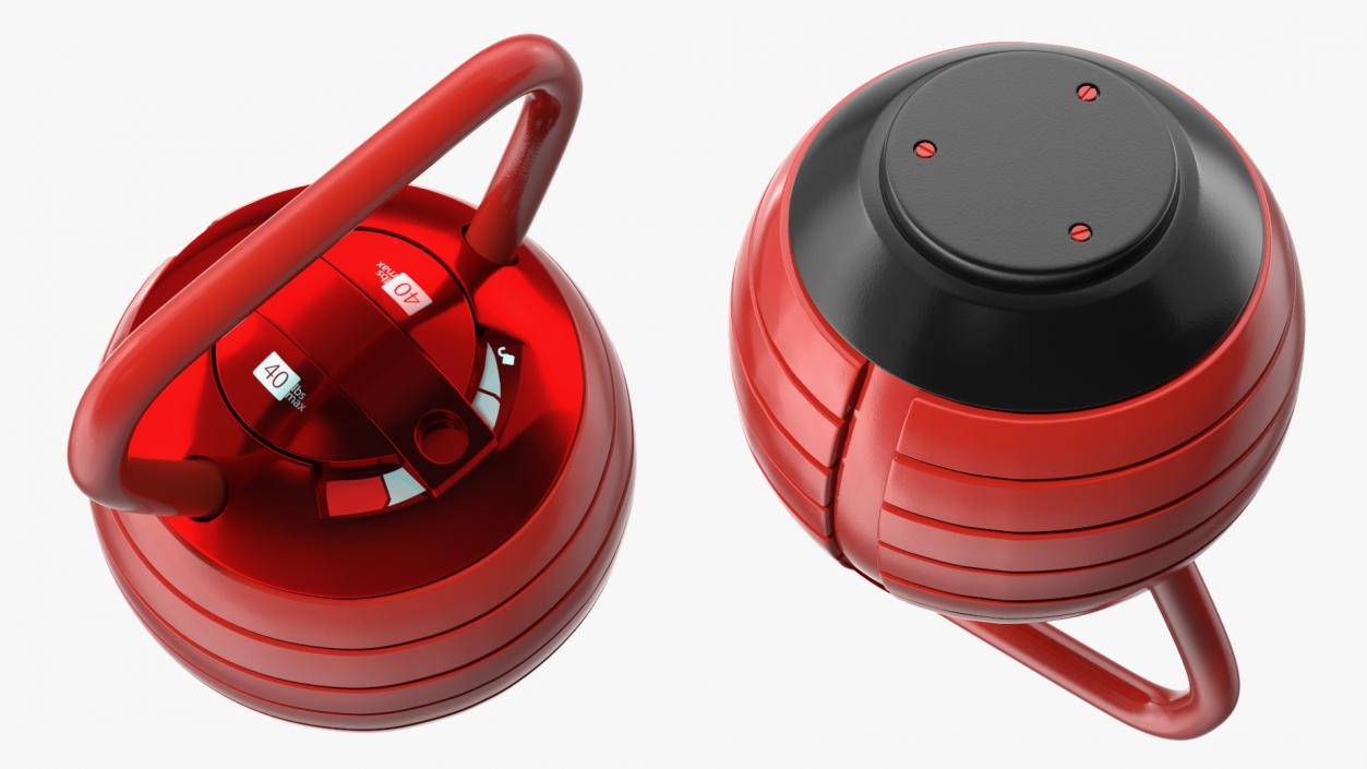 3D model Adjustable Kettlebell Red