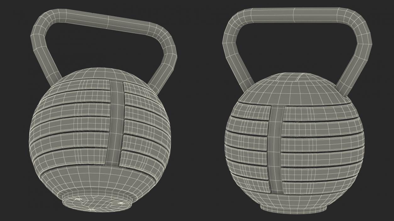 3D model Adjustable Kettlebell Red