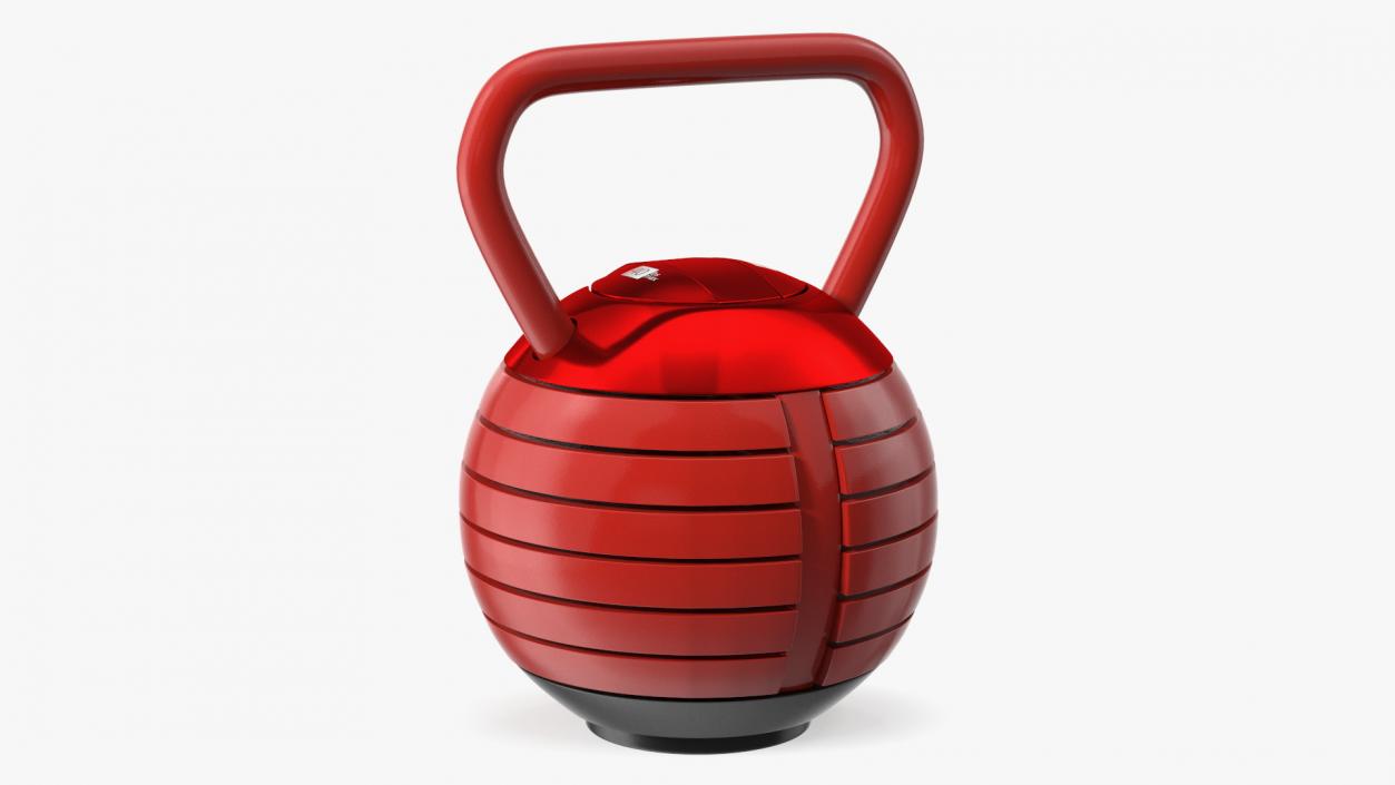 3D model Adjustable Kettlebell Red