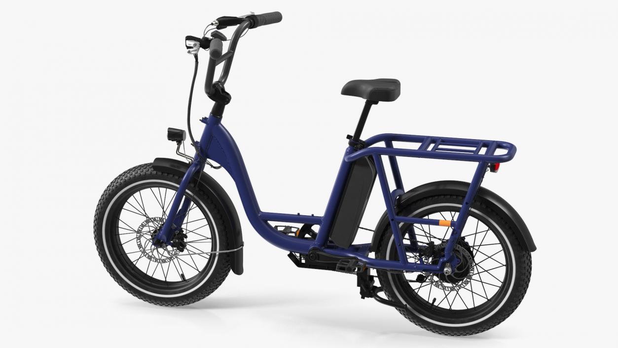 3D Two-Wheel E-Bike Blue