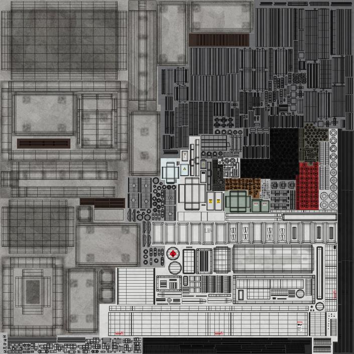 3D Electrical Grid Station model