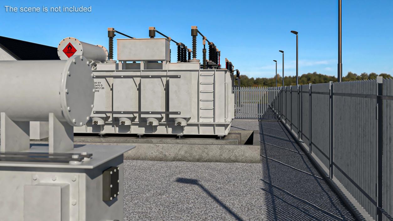 3D Electrical Grid Station model