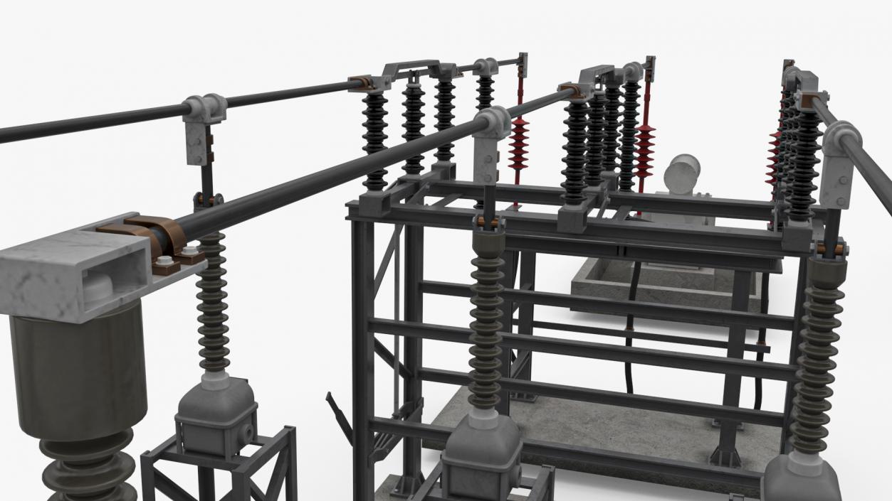 3D Electrical Grid Station model