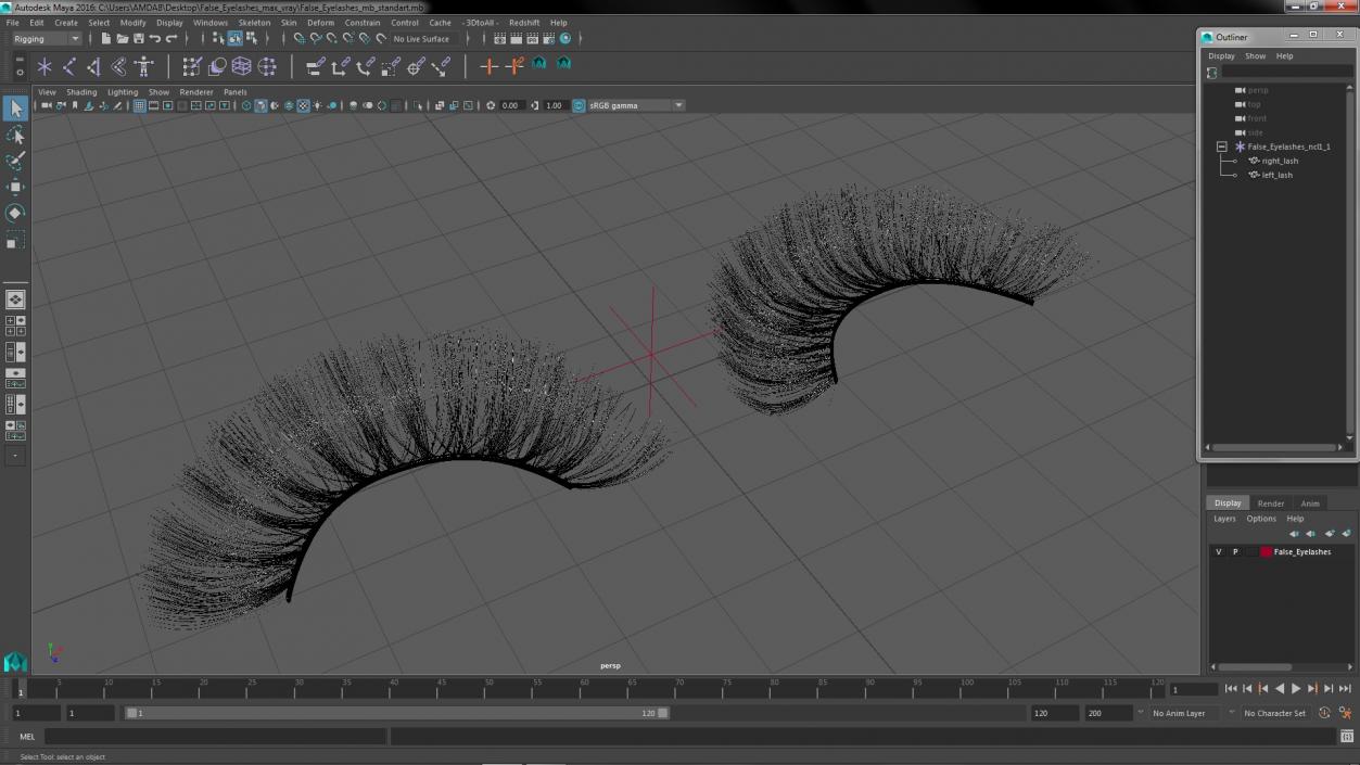 3D model False Eyelashes