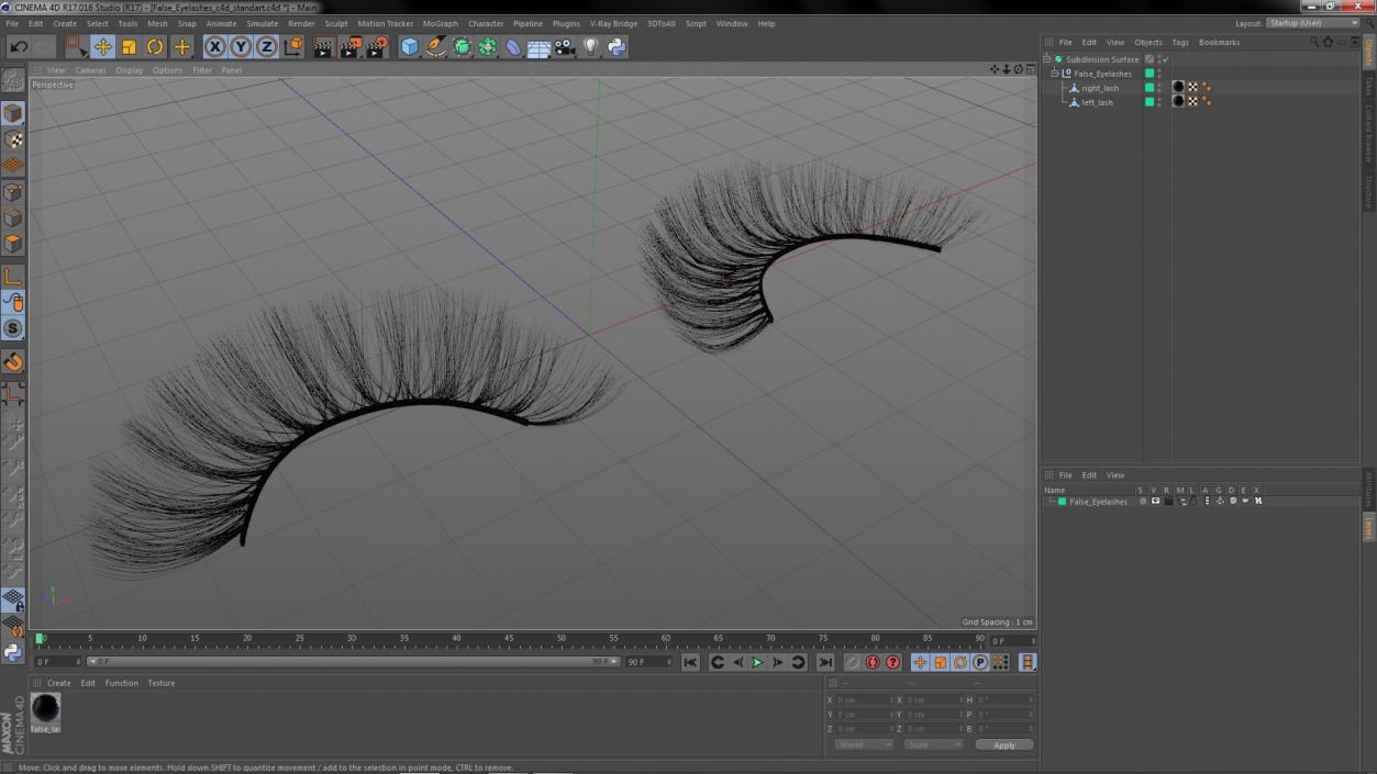 3D model False Eyelashes