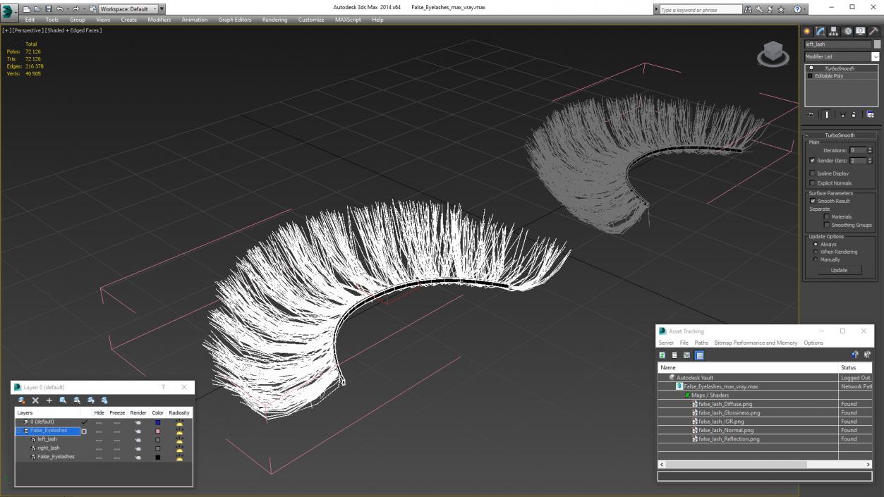 3D model False Eyelashes