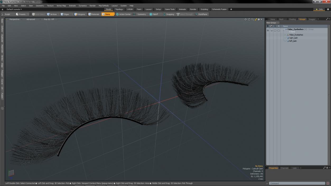 3D model False Eyelashes